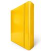 Euro-Cart Cartellina Portadocumenti con Elastico Piatto 1 Pezzo Dorso 10cm Cartellina 3 Lembi Rigida con Elastico in Cartone Plastificato Lucido per Ufficio, Scuola o Studio Made in Italy Giallo