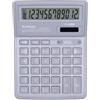 DONAU Calcolatrice tascabile DONAU TECH, 12 cifre, 19 x 14,3 x 4 cm, grigio chiaro, doppia alimentazione solare/a batteria, 1 pezzo, calcolatrice da tavolo