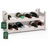 ARTECSIS Cantinetta Portabottiglie in Plastica Modulare 12 Bottiglie, Grigio Granito