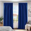 Deconovo Tende Oscuranti per Interni con Fettuccia, 2 Pannelli, 168x229 cm | Termiche Isolanti, 3 Modi di Montaggio, Moderne ed Elegante, per Camera e Soggiorno, Certificato OEKO-TEX, Blu Elettronico