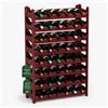 ARTECSIS Cantinetta Portabottiglie in Plastica Modulare 48 Bottiglie Marrone