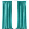 Deconovo Tende Oscuranti per Interni con Fettuccia, 2 Pannelli, 140x180 cm | Termiche Isolanti, 3 Modi di Montaggio, Moderne ed Elegante, per Camera e Soggiorno, Certificato OEKO-TEX, Turchese