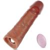 BDSMYEE Guaina vibrante in silicone con telecomando e 10 modalità Uomo QYT-D007