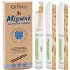 ORINKO® Siwak Naturale x3 con Custodia x3 - Spazzolino Ecologico per Denti - Miswak Africano per Pulizia, Sbiancamento e Igiene Orale - Bastoncini di Araak come Alternativa Sostenibile