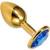MySecretCase Plug Anale-Dilatatore Donna Cuore Anal Plug Sexytoysys Donna | Butt Plug in Metallo con Base Decorativa e Gemma Blu, 6,1 cm x Ø 3,2 cm, Analesex Toys Ideale per Coppia e Uso Solo