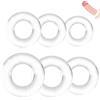 GNALIA Cock Ring 6 Pezzi 6 Dimensioni, Anello Pene Silicone Trasparente 1.3-2.5Cm Diametro Interno, Per Uomini Coppie Forte Erezione