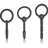 Roluck Tubo urinario dilatatore maschile in silicone con anello di tenuta, set da 3... (lungo)
