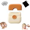 Vgpbphj Trimpocket - Rasoio per capelli per bambini, con doppie punte e lame sostituibili, pettine tascabile, tagliacapelli multifunzione 2 in 1, per ragazze a casa (arancione)