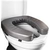 Generico Alza Bidet Morbido,Cuscino Rialzato Per WC Altezza 5cm,Alza Seduta Water | Ergonomico Portatile Assistenza Antiscivolo Estensore Sedile WC Alto Persone Con Disabilità,Cuscino Impermeabile Rialzante WC