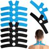 Cheynn 10 nastri kinesiologici per collo e spalle, pre-tagliati, impermeabili, traspiranti, delicati sulla pelle, elastici