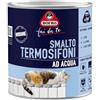 Boero Fai da Te, Smalto per Termosifoni ad Acqua, per Interno/Esterno, Applicabile su Ferro, Alluminio, Leghe Ferrose, Pronto all'uso, Latta da 0,5L, Colore Bianco