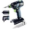 Festool Trapano avvitatore a batteria TXS 18-Basic-Set | Compatto, senza spazzole, interfaccia FastFix - senza batteria o caricatore inclusi