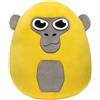 Generico Peluche Gorilla Giallo 22 cm, Peluche Scimmia Rotondo | Simpatico Personaggio Scimmia Peluche, Giocattolo Morbido da Collezione, Regalo per Fan