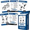 Palace Learning Carte per esercizi con manubri - Carte da gioco per fitness con oltre 50 esercizi con manubri - 6,3 x 8,9 cm (dimensioni standard della carta da gioco)