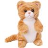HOMEXYLYL Peluche realistico di gatto tigrato, morbido gattino di peluche