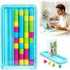 TELAOBAN Color Stack Game, Gioco Portatile di Brain Teaser da Viaggio con 40 Anelli Colorati, Colors Matching Stacking Puzzle Game, Gioco di Stack Color, perfetto allenamento di concentrazione e logica