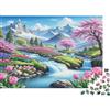 6N2X9A4S Paesaggio Montano Primaverile Puzzle 1000 Pezzi Cartaceo per Adulti Torrente Gioco di Puzzle 1000 Pezzi Relax Decorazione Regalo 38x26cm/1000pcs