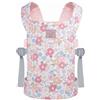 GAGAKU Porta bambole, traspirante, accessorio per bambole per bambini | Con spallacci regolabili, da indossare davanti o dietro, diverse varianti di colore, fiore