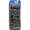 Hot Wheels Car 2024 HW Drag Strip Confezione da 5 (Ford T-Bird 1988, Corvette Gasser 1962, Hot Wired, Nitro Doorslammer, Mustang Funny Car) Multicolore