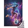 9K4D7V2G Calciatore Puzzle 1000 Pezzi Carta per Adulti Stile artistico notturno Gioco di Puzzle 1000 Pezzi Relax Decorazione Regalo 52x38cm/1000pcs