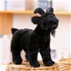 Tikwisdom Peluche di capra, 11.8in / 30 cm, con pecora realistica, cuscino imbottito, simpatico peluche di capra, super morbido, decorazione per la casa, regalo per bambini e Natale (nero)