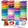 CUULANIX Plastilina per Bambini, 48 Colori Air Dry Clay | per Creatività, Lavoretti Manuali, Adatto per Bambini 3-12 Anni, Regalo per Ragazzi e Ragazze