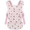 GAGAKU Trasportino per bambole per bambini | Morbido trasportino per bambole con cinghie regolabili, in cotone, per bambole rinate, colore rosa