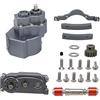 Griwiuiowe Caso di Trasferimento del Cambio Prefisso Trasmissione del Motore Anteriore per Parti 1/10 RC Crawler Car Axial SCX10 e SCX10 II, Titanio