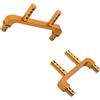 RCGOFOLLOW 2 pezzi in lega di alluminio RC carrozzeria montanti colonna per 1/18 Wltoys A949 accessori auto telecomando RC auto in metallo, Oro