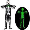 ZZXLOPEZ Costume Scheletro Fosforescente dei Bambini, Halloween Costume Scheletro per Carneval