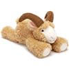 shownicer Capra di peluche, 35 cm, marrone | Peluche a forma di agnello riccio, realistico, morbido, regalo per bambini, adulti e amici