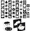 NUOM 20-Pack High Contrast Vision Training Cards - Black & White Sensory Aid for Adults