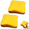 KOMEIYL Squishy Pane Morbido Antistress, 2 Pezzi Giocattolo da Spremere al Burro di Pane Realistico, Giocattolo Squeeze per Adulti, Regalo Carino per Ufficio e Casa