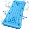 Faburo Materassino gonfiabile per piscina, feste, nuoto, portabevande piscina, giochi per feste, piscina o piscina, pieghevole, materasso ad aria, 155x76x13 cm (senza bicchiere)