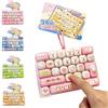 Generic Giocattolo Fidget della tastiera a 26 tasti, Clicky Clickies Keyboard | Clicky Keyboard Fidget Toy Portachiavi per adulti; Cremoso e silenzioso sollievo dallo stress Clicker per adulti