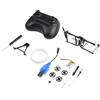 Soleilux Kit aereo RC fai da te per carta con giroscopio per stabilizzatore | Kit aereo di carta RC fai da te con giroscopio per stabilizzatore, telecomando, nero, RC aereo di carta