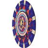 POPETPOP Gomma Tappetino per Pendolo Divinatorio Simboli Zodiacali Rotondo | Letture Strutturate, Risposte Sì/no Chiare, per Altare Wiccan e Carte, Dettagli Ispirati a Occhio Protettivo