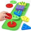 Uping Giochi Bambini 1 2 Anni Montessori Educativi Impilabili a Incastro | Silicone Morbido senza BPA, Sviluppo Sensoriale e Motricità Fine, Ideale Casa Bagno e Viaggio, Regalo 18 Mesi Bimbo Bimba