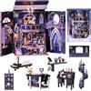 Roroom Kit fai da te per libri - Dreamy Book Hall Bookshelf Insert con LED, decorazione per casa delle bambole in legno, decorazione creativa per adulti - Compleanno SP01