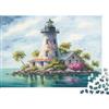 6N2X9A4S Faro Isola Tropicale Puzzle 1000 Pezzi Puzzle per Adulti Cartone Alta Qualità Veduta Naturale Relax Interazione Familiare 38x26cm/1000pcs