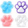KYLOS 4 Pezzi Squishy Zampe Di Gatto, Antistress, 3,5Cm, Colori: Bianco-Rosa, Total White, Blu Pastello, Viola Crema