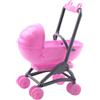 jojofuny Mini passeggino giocattolo: passeggino in miniatura per la casa delle bambole - rosa mini passeggino per il negozio di casa, decorazione mini carrozzina, 19 x 11 x 9 cm