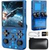GATBGEFU Console di gioco portatile con schermo IPS da 4 pollici, scheda di memoria integrata da 256 GB e 40.000 giochi, supporto del sistema Linux, Wi-Fi e Bluetooth, blu