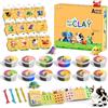 Gudotra Kit Regalo Bambini 12 Pezzi Argilla ad Asciugatura all'Aria Plastilina per Bambini attività Artistiche Giochi Bambina 5 6 7 8 9 10 Anni (Animali)