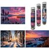 Luneko Piccoli Puzzle per Adulti Puzzle Impegnativi Piccoli Puzzle Mini Puzzle 150 pezzi Micro Minuscoli Puzzle Spiaggia Laghi Foresta Tramonto Alba Viaggio Puzzle 15 x 10 cm 3 Packs