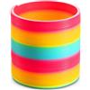Bedwina Giocattolo a molla a spirale Jumbo Rainbow gigante da 15 cm per bambini | Magic Spring Toys, fantastico giocattolo classico per bambini e bambine, con premi in plastica dai colori al neon, bomboniere