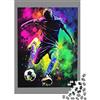 9K4D7V2G Calciatore Puzzle 1000 Pezzi Carta Puzzle per Adulti Stile graffito colorato Concentrazione Attività familiare Relax Arredo Regalo 38x26cm/1000pcs