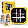 NOWEISU Tic Tac Toe, 4 in 1 Gioco Tris Elettronico | Tris Gioco per Bambini, Gioco Rompicapo Portatile, Regalo Educativo per Bambini Adulti