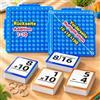 Umikk 10 x 10 Tabelle di moltiplicazione per bambini, giocattolo fidget toy | Pop It - Giocattolo educativo mathematico con 332 carte di calcolo per Plus, Minus, volte e divise, soluzioni sul retro