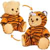BRUBIES Orsacchiotto Tigre - Orsacchiotto di 25 cm in Costume da Tigre con Cappuccio - Peluche per Avventure Accoglienti - Regalo di Peluche per Bambini